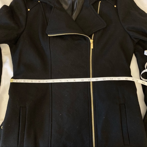 Kenneth Cole New York Wool Black Coat - Picture 7 of 11